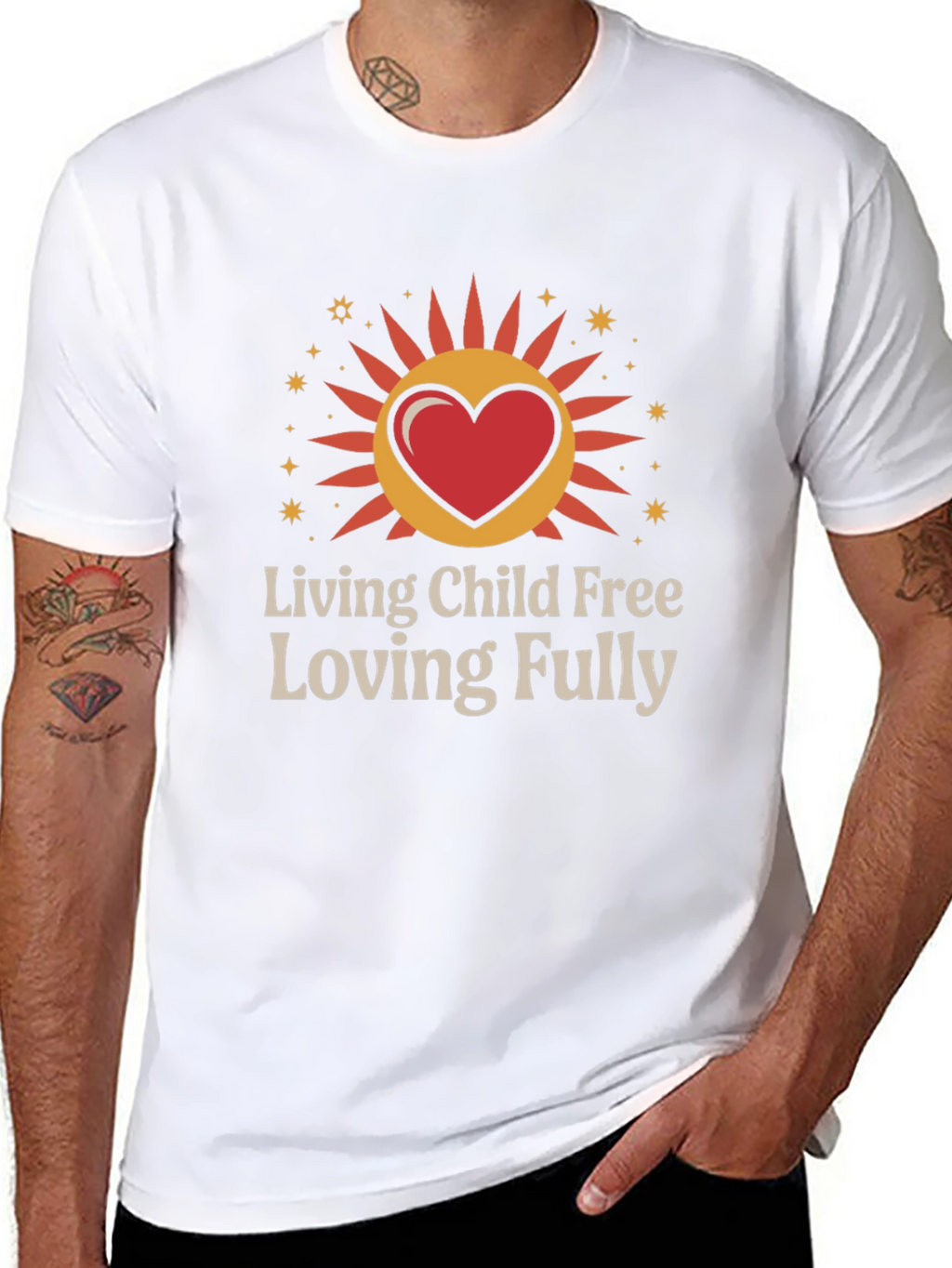 Living Child Free Loving Fully Graphic T-Shirt