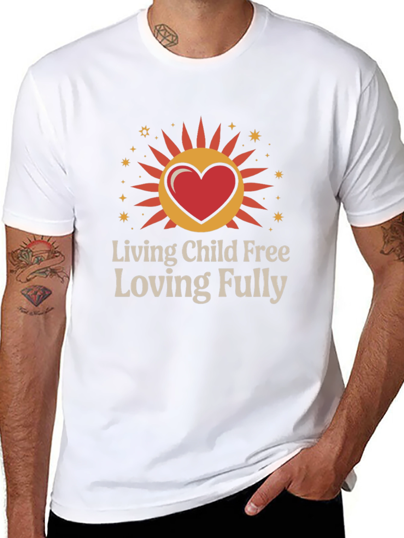 Living Child Free Loving Fully Graphic T-Shirt