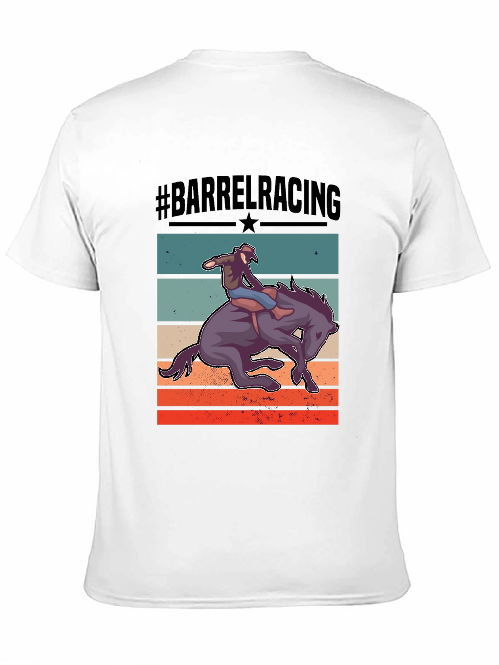 Barrel Racing Graphic Tee - Equestrian Style