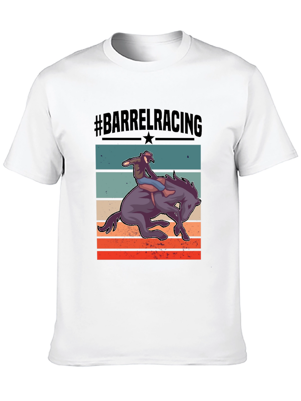 Barrel Racing Graphic Tee - Equestrian Style