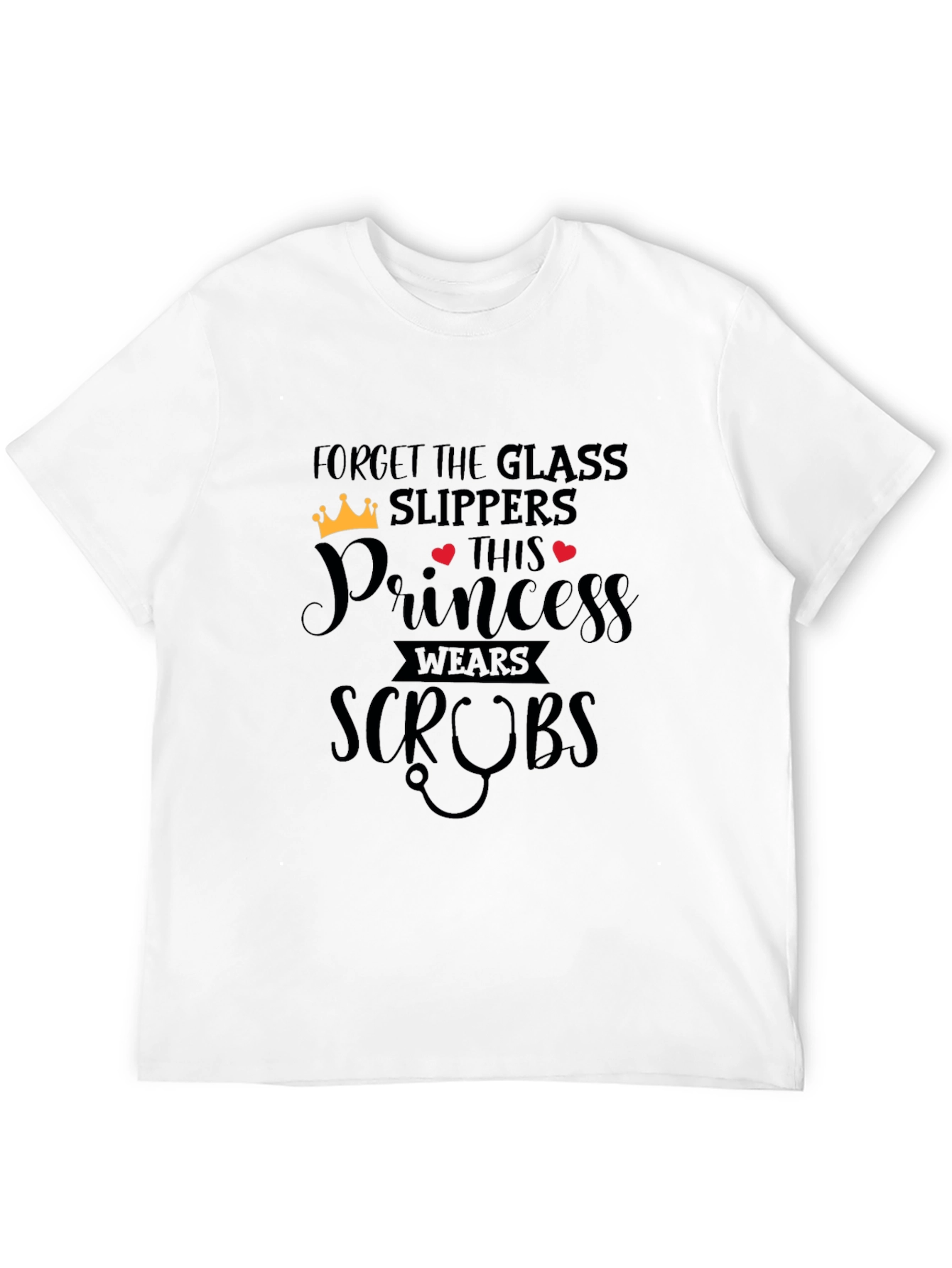 Princess Wears Scrubs T-Shirt - Black