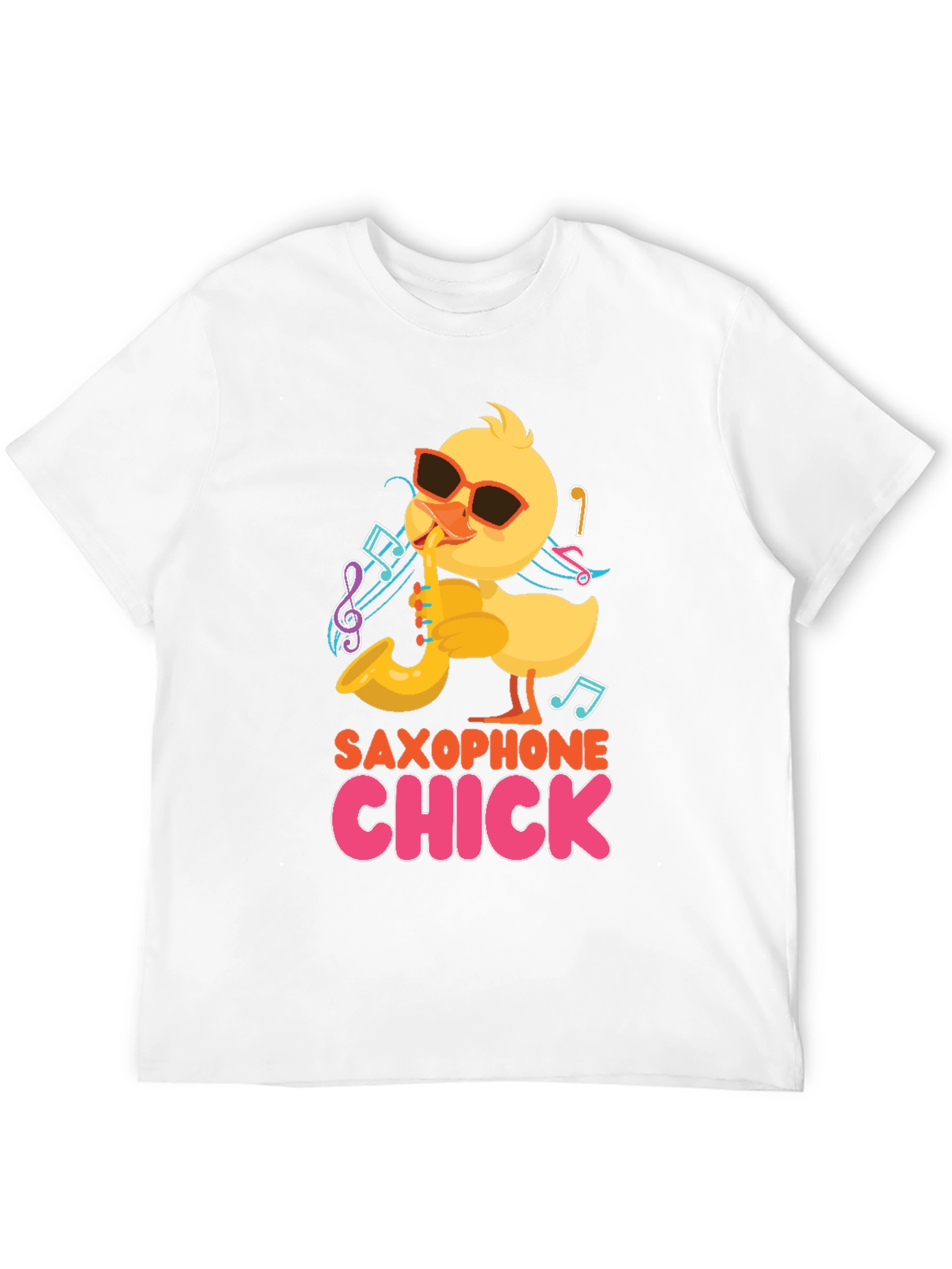 Saxophone Chick Black T-Shirt