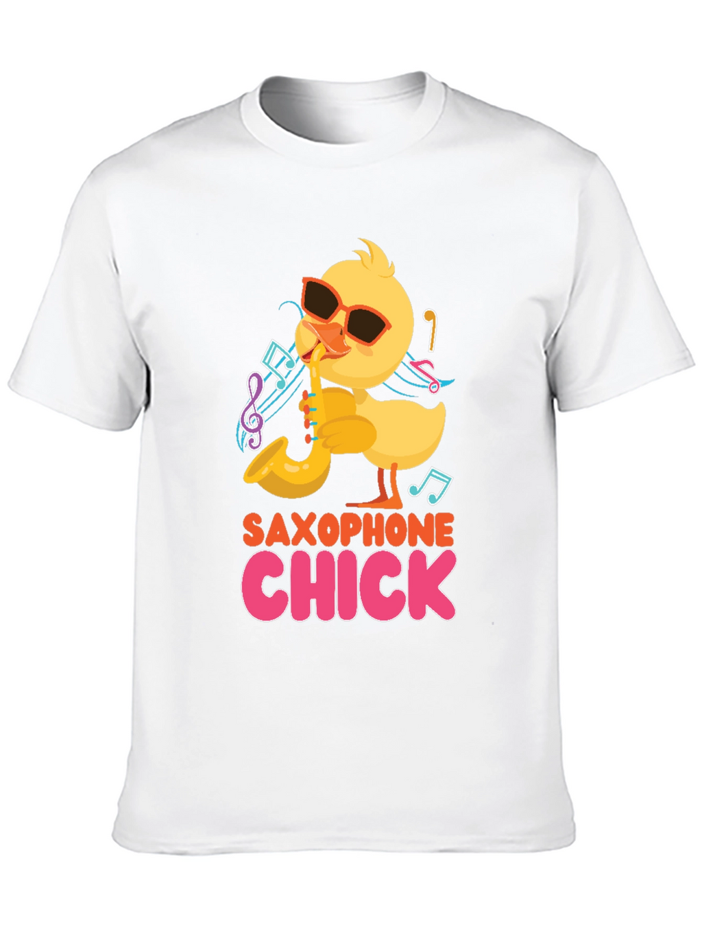 Saxophone Chick Black T-Shirt