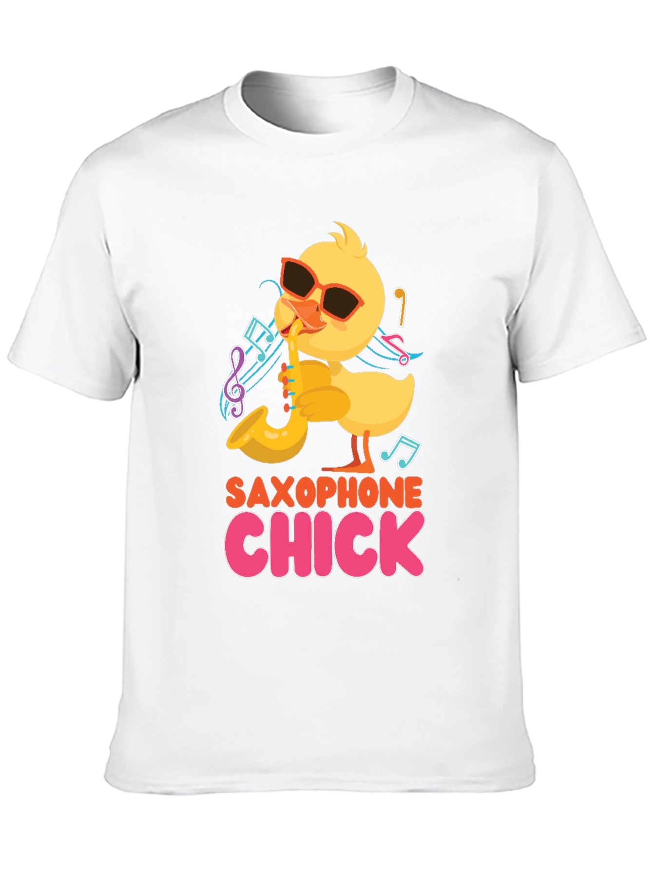 Saxophone Chick Black T-Shirt