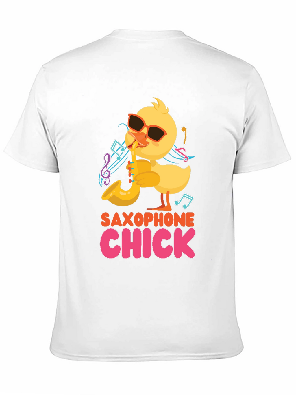 Saxophone Chick Black T-Shirt