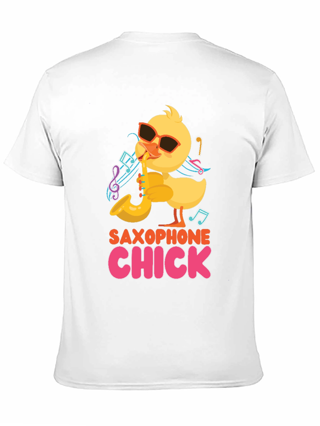 Saxophone Chick Black T-Shirt