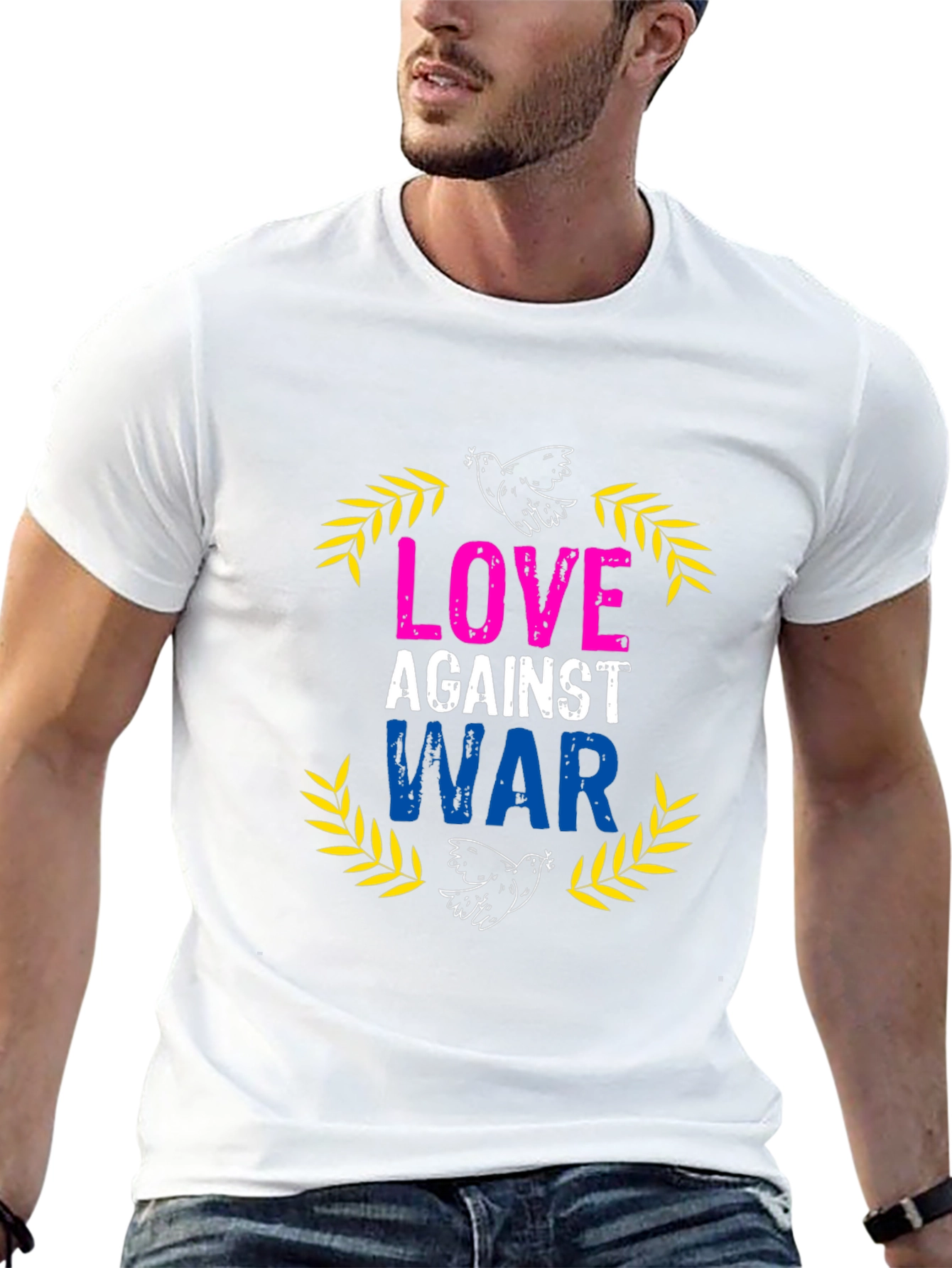 Love Against War Graphic T-Shirt