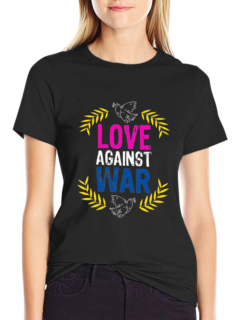 Love Against War Graphic T-Shirt