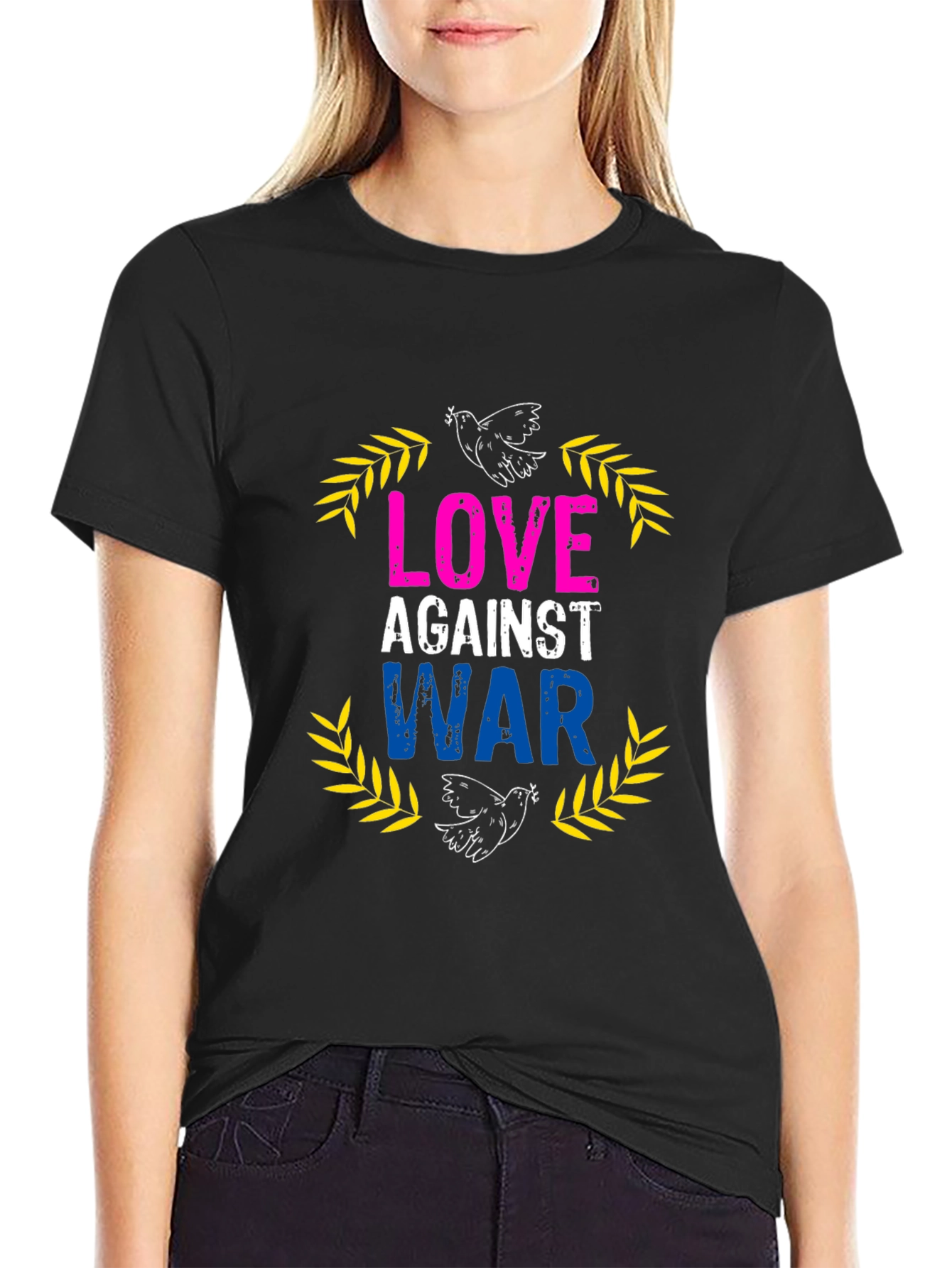 Love Against War Graphic T-Shirt