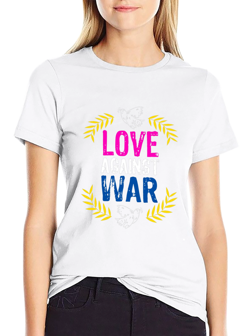Love Against War Graphic T-Shirt