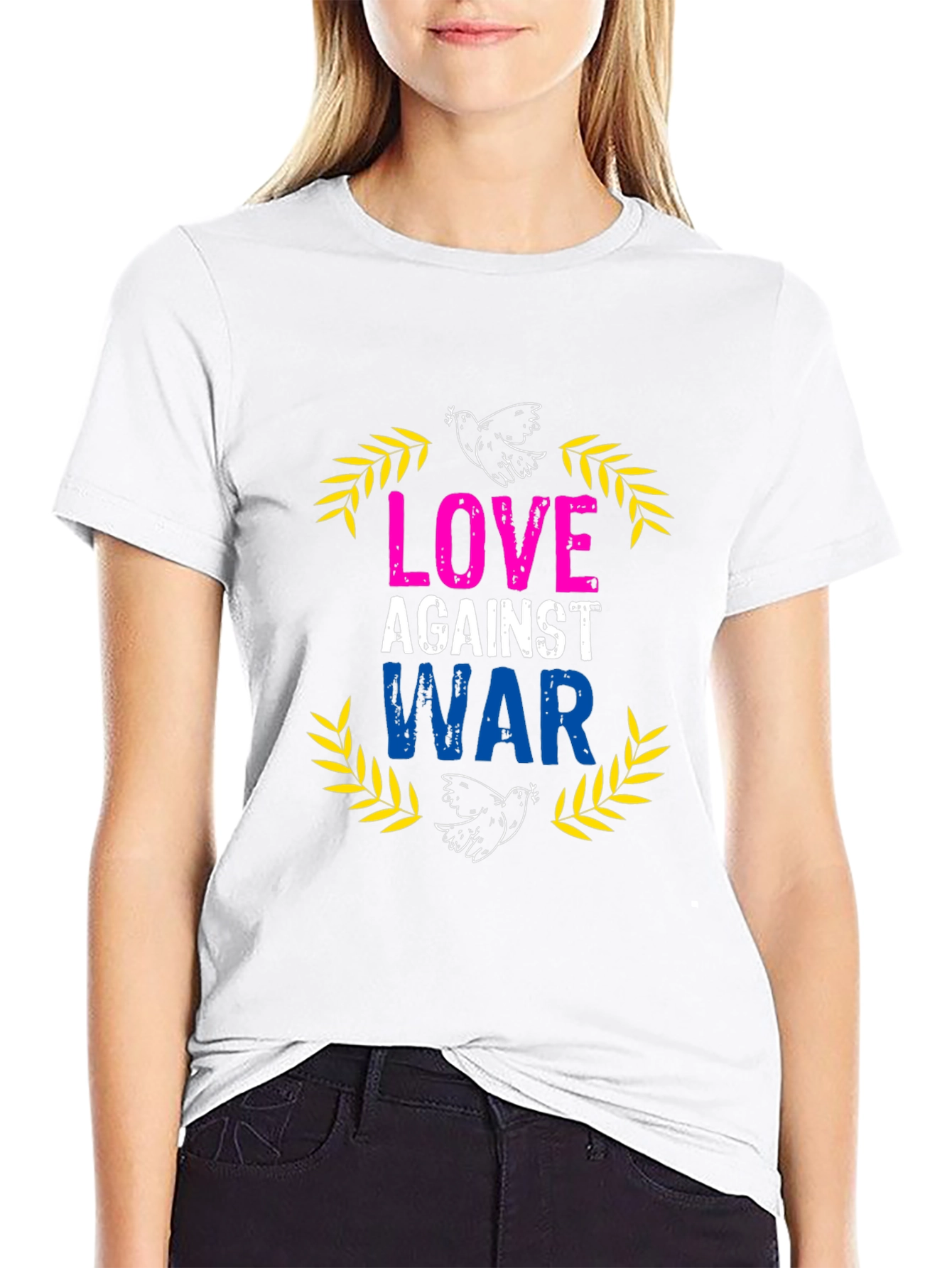 Love Against War Graphic T-Shirt