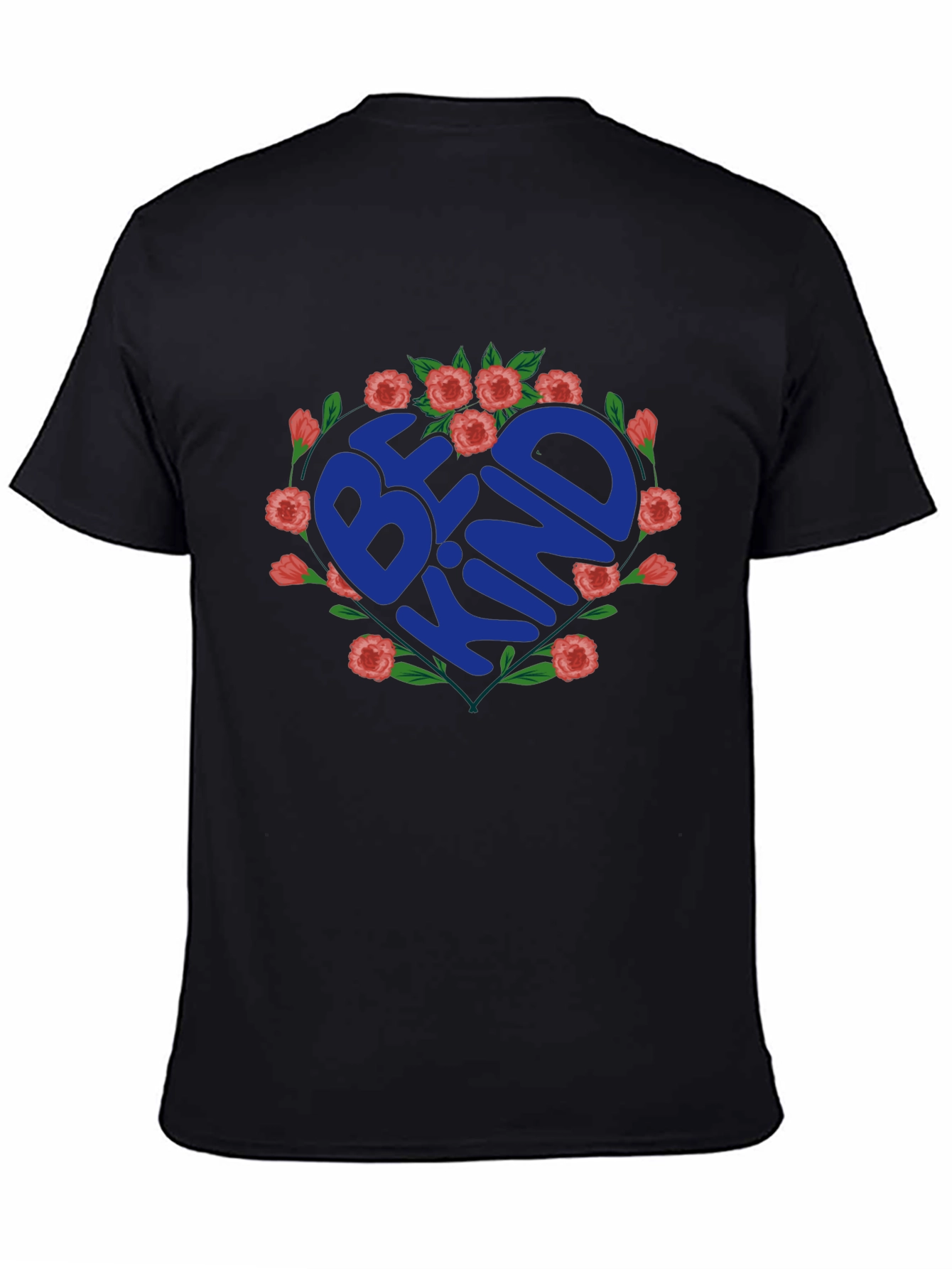 Be Kind Floral Heart Graphic Tee - Soft Cotton Comfort