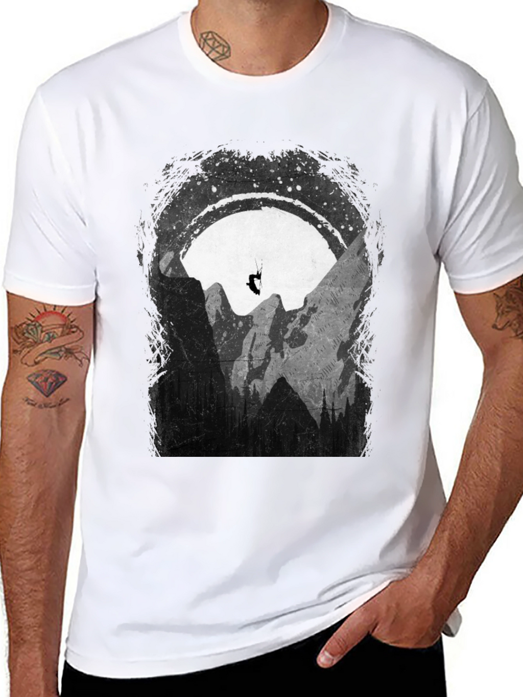 Mountain Paragliding Graphic T-Shirt - Adventure Ready!
