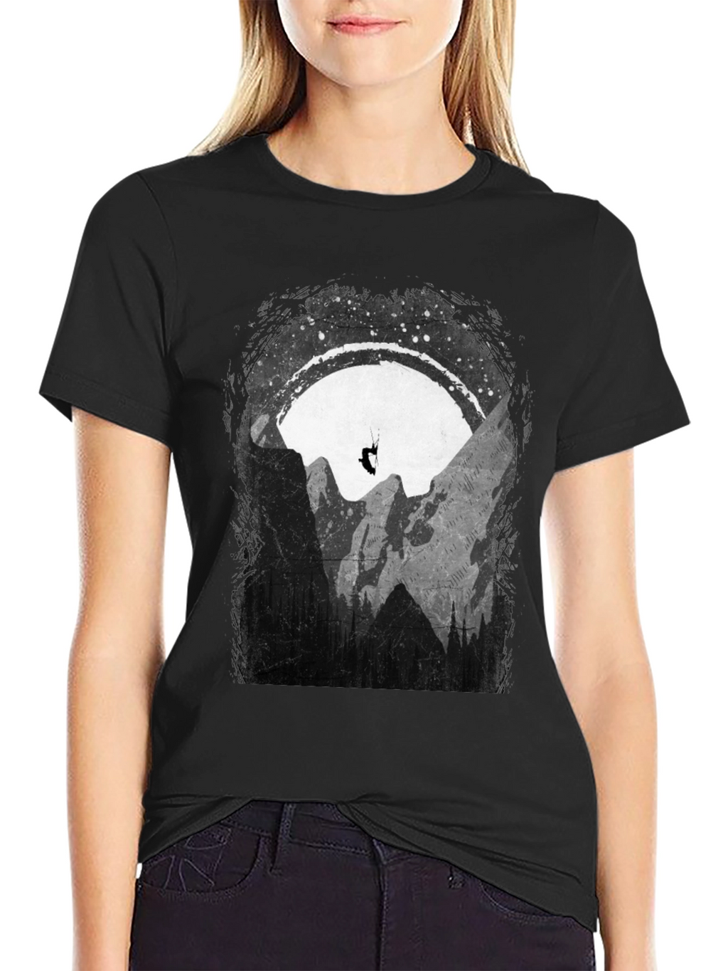 Mountain Paragliding Graphic T-Shirt - Adventure Ready!