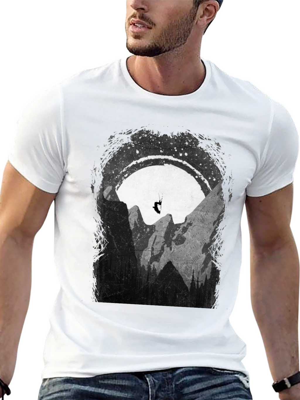 Mountain Paragliding Graphic T-Shirt - Adventure Ready!