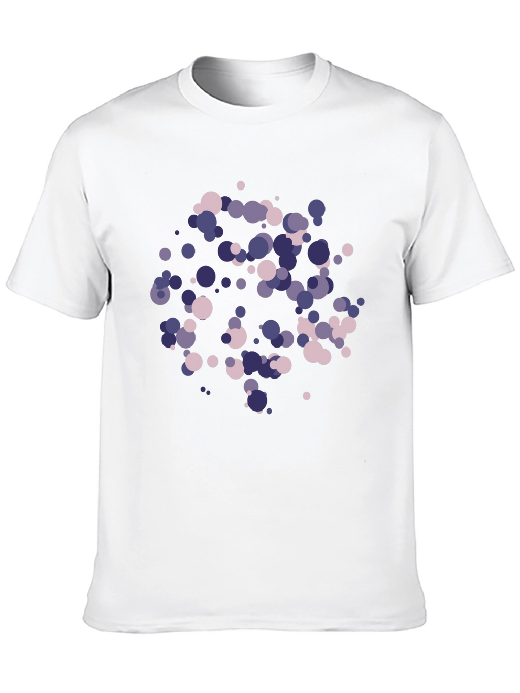 Abstract Dot Pattern Black T-Shirt
