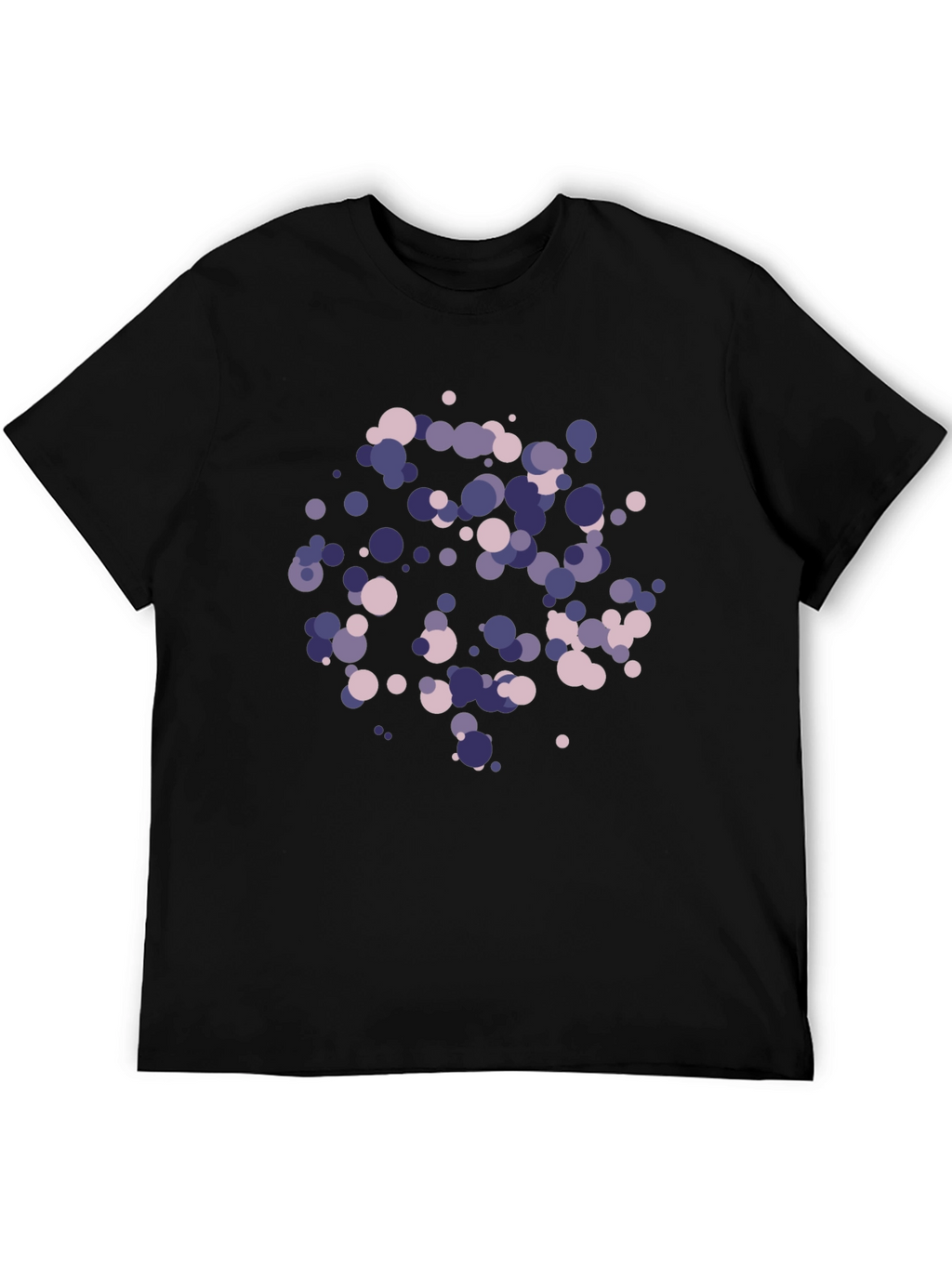 Abstract Dot Pattern Black T-Shirt