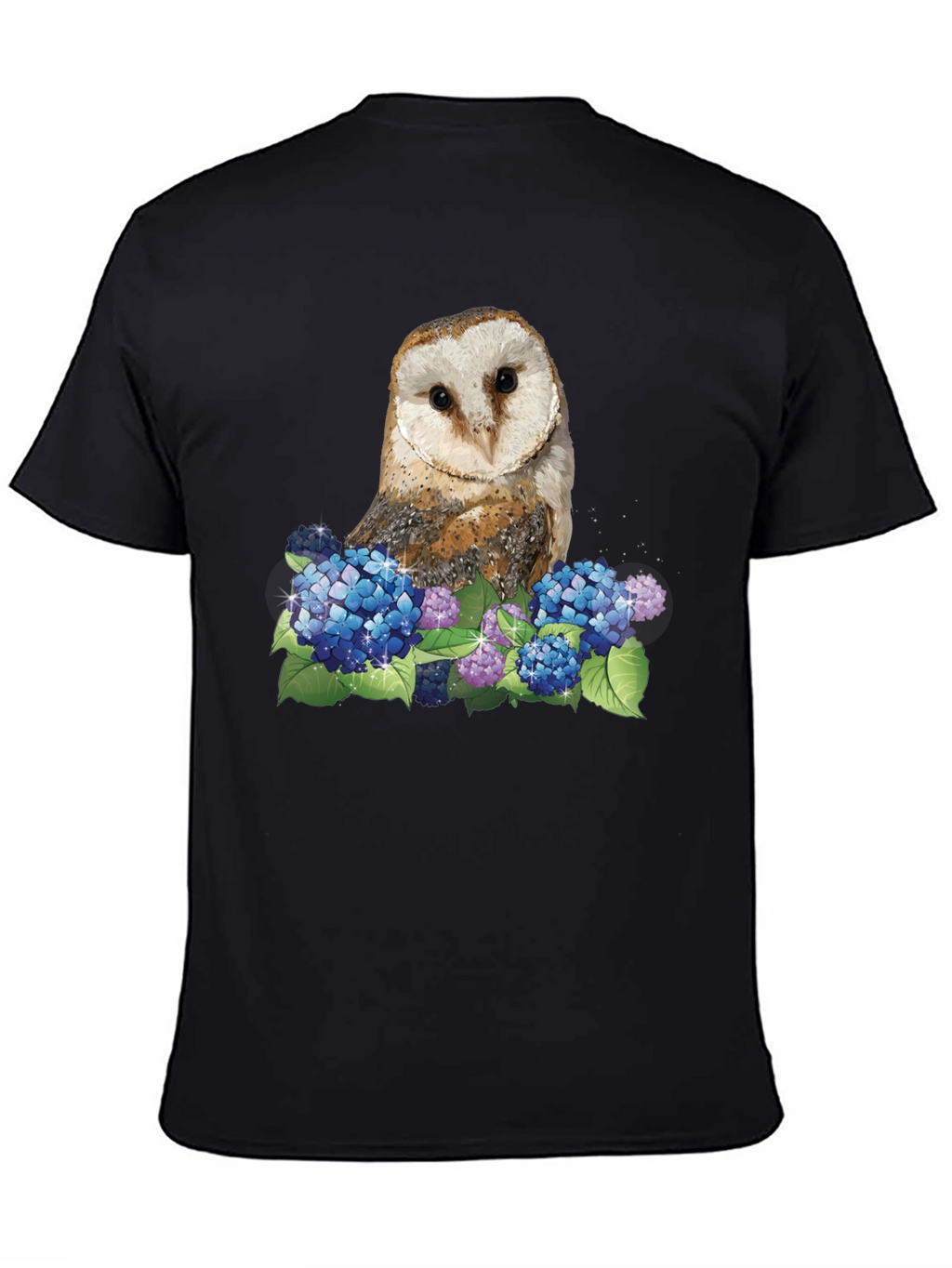 Owl & Hydrangea Graphic Tee