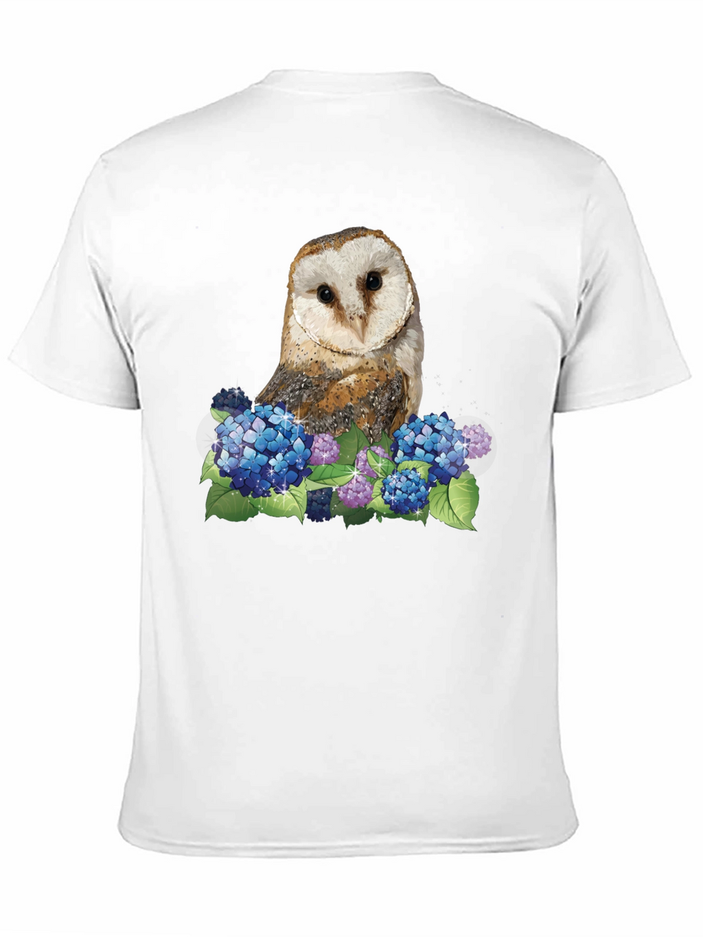 Owl & Hydrangea Graphic Tee
