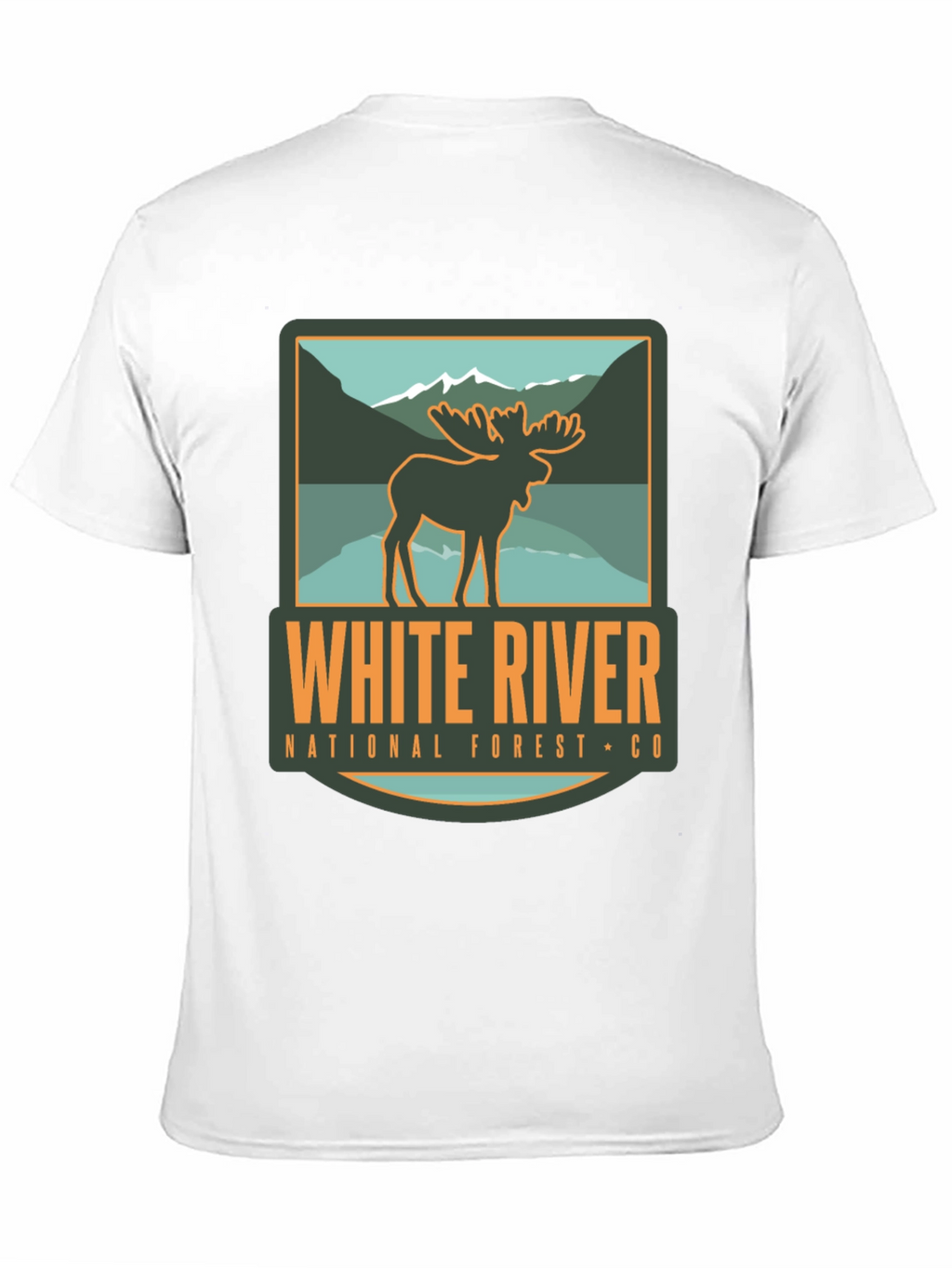 White River National Forest Moose Graphic T-Shirt