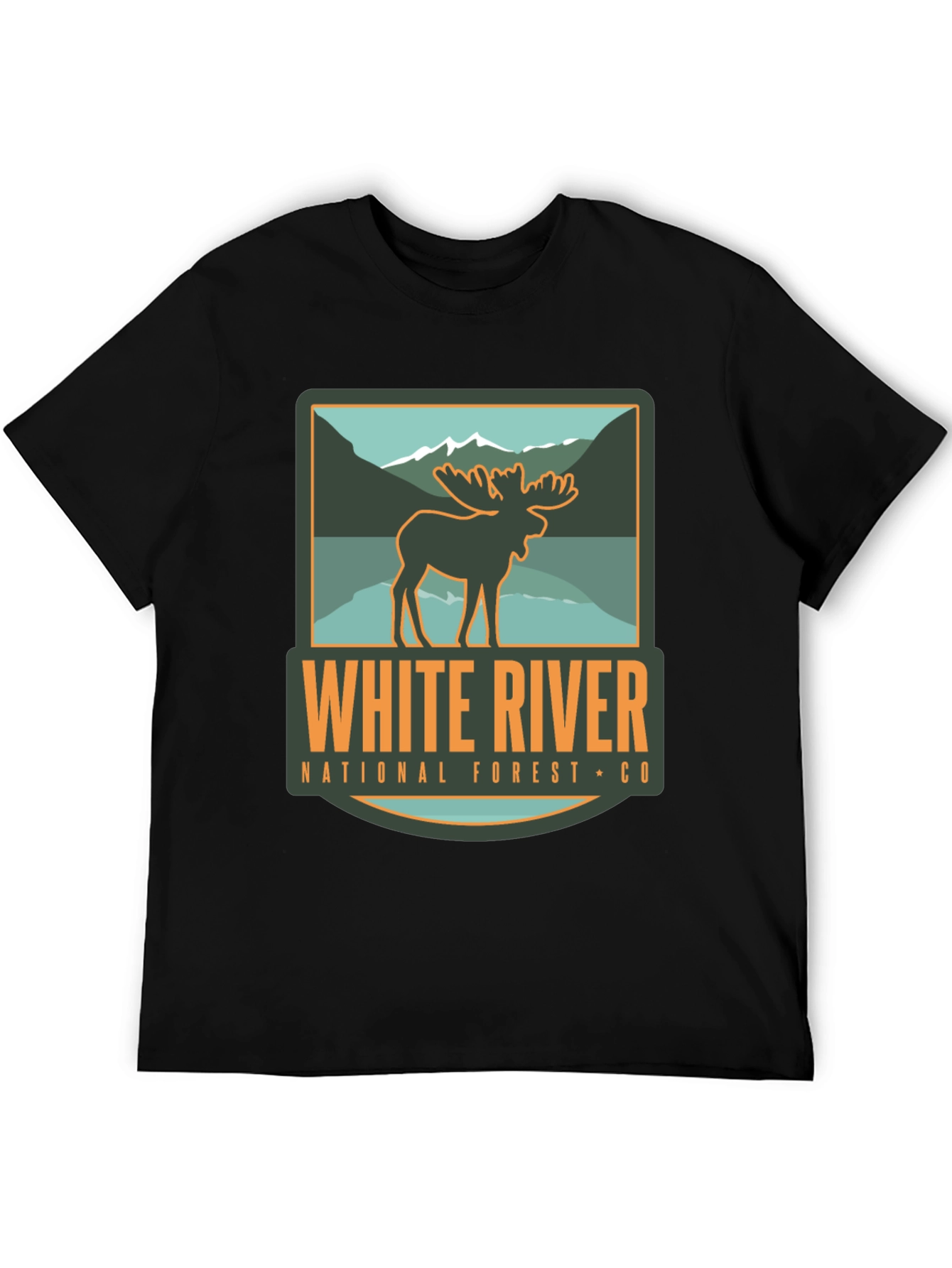 White River National Forest Moose Graphic T-Shirt