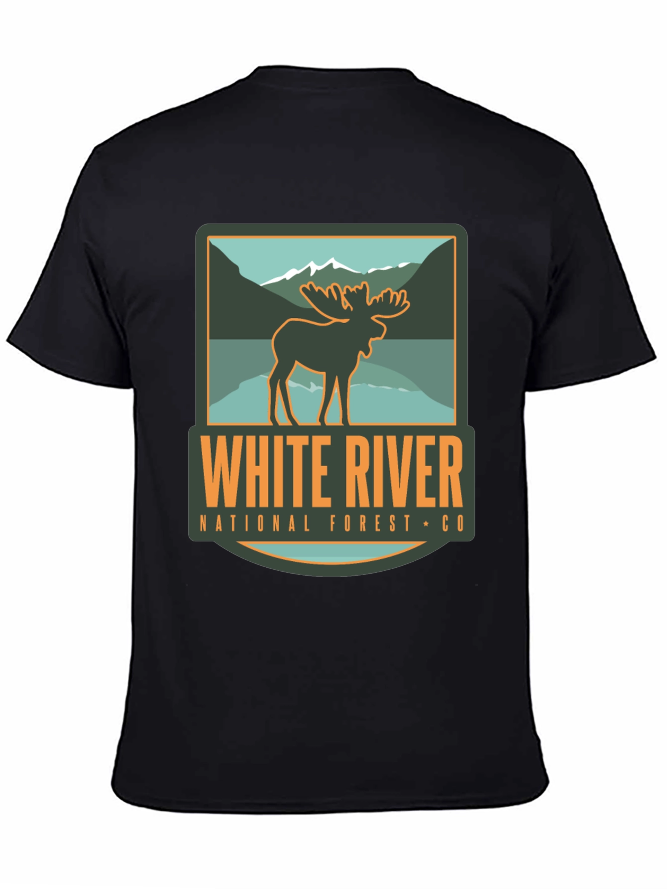 White River National Forest Moose Graphic T-Shirt