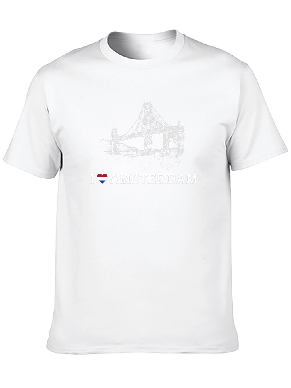 I Heart Amsterdam Black Graphic T-Shirt