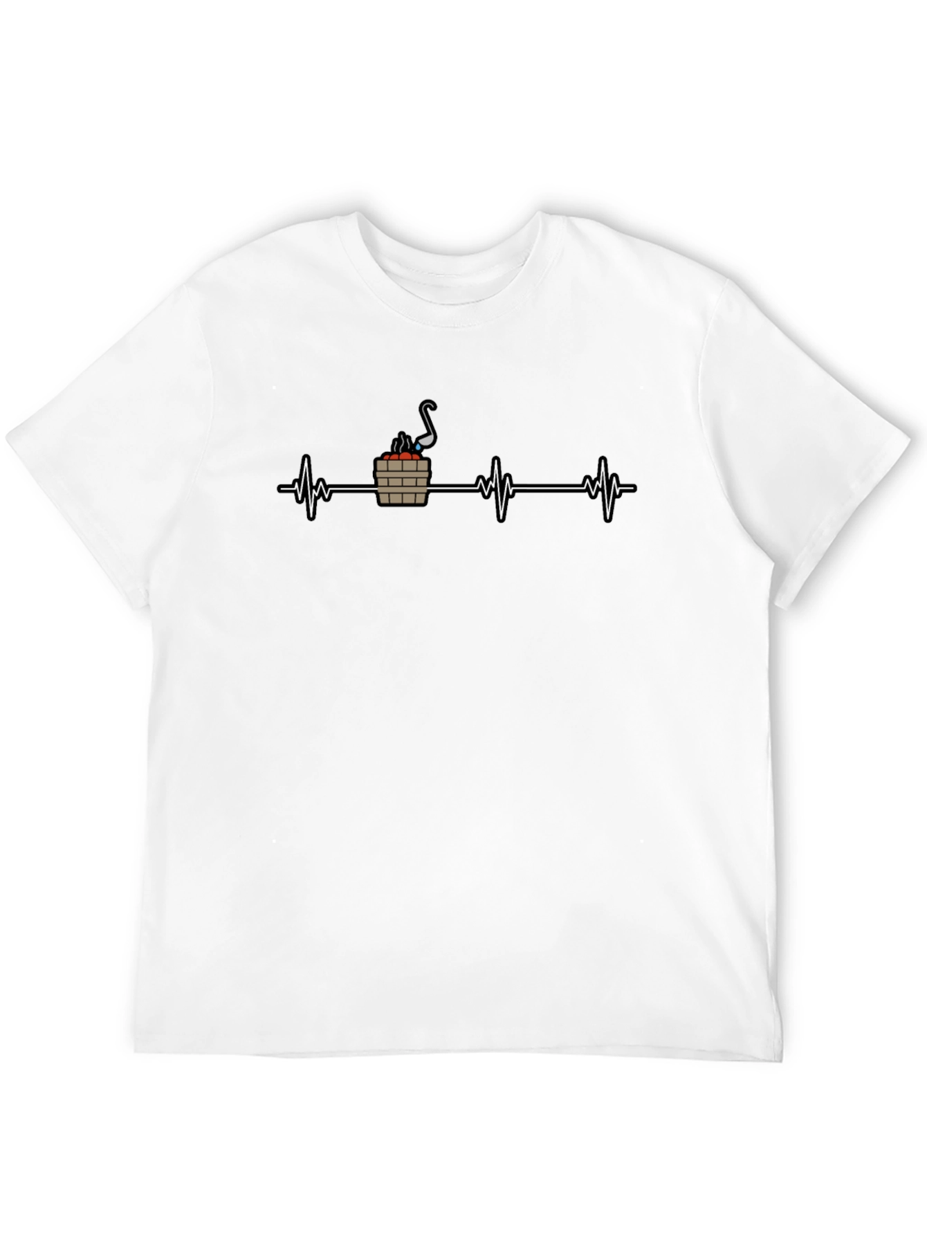 Sauna Heartbeat T-Shirt - Relax & Recharge