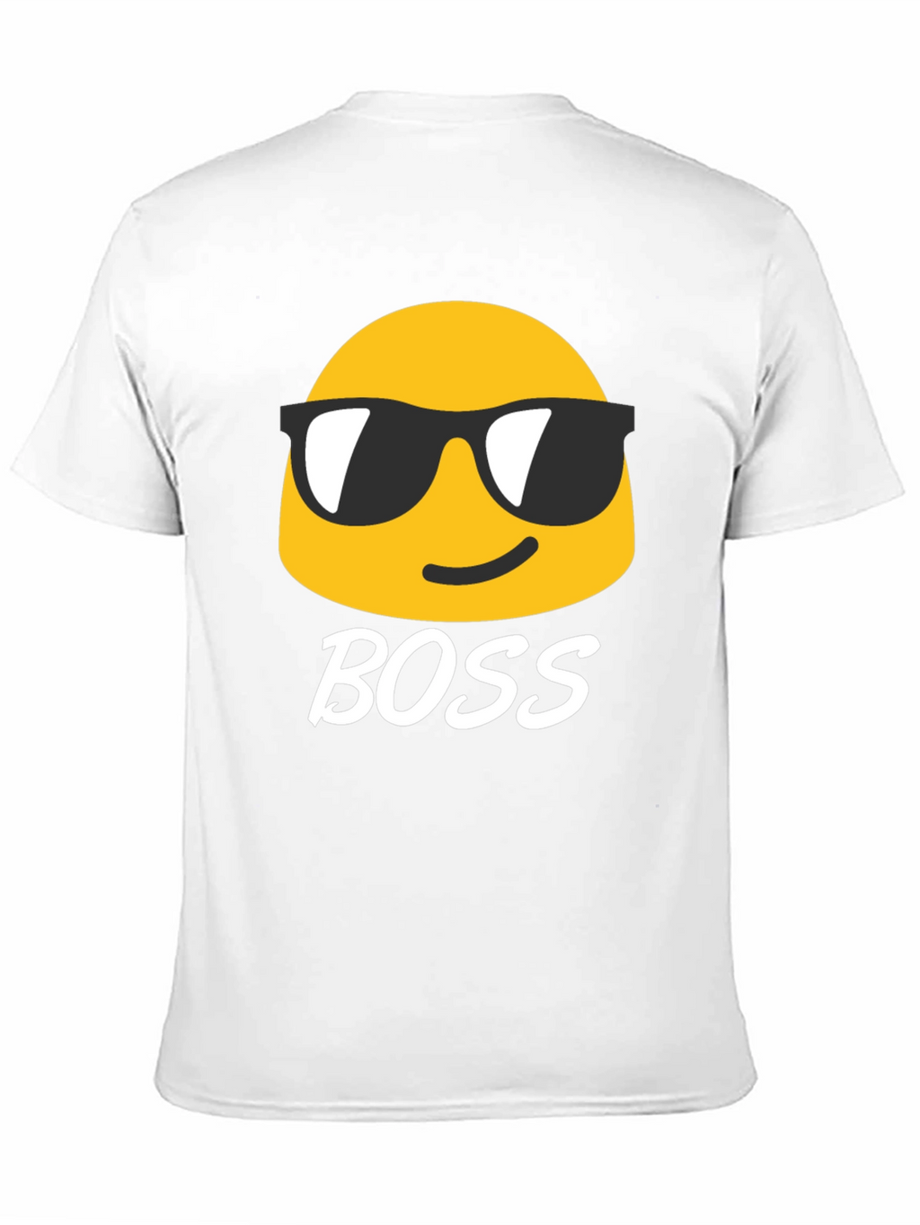 Cool Emoji Boss Black T-Shirt