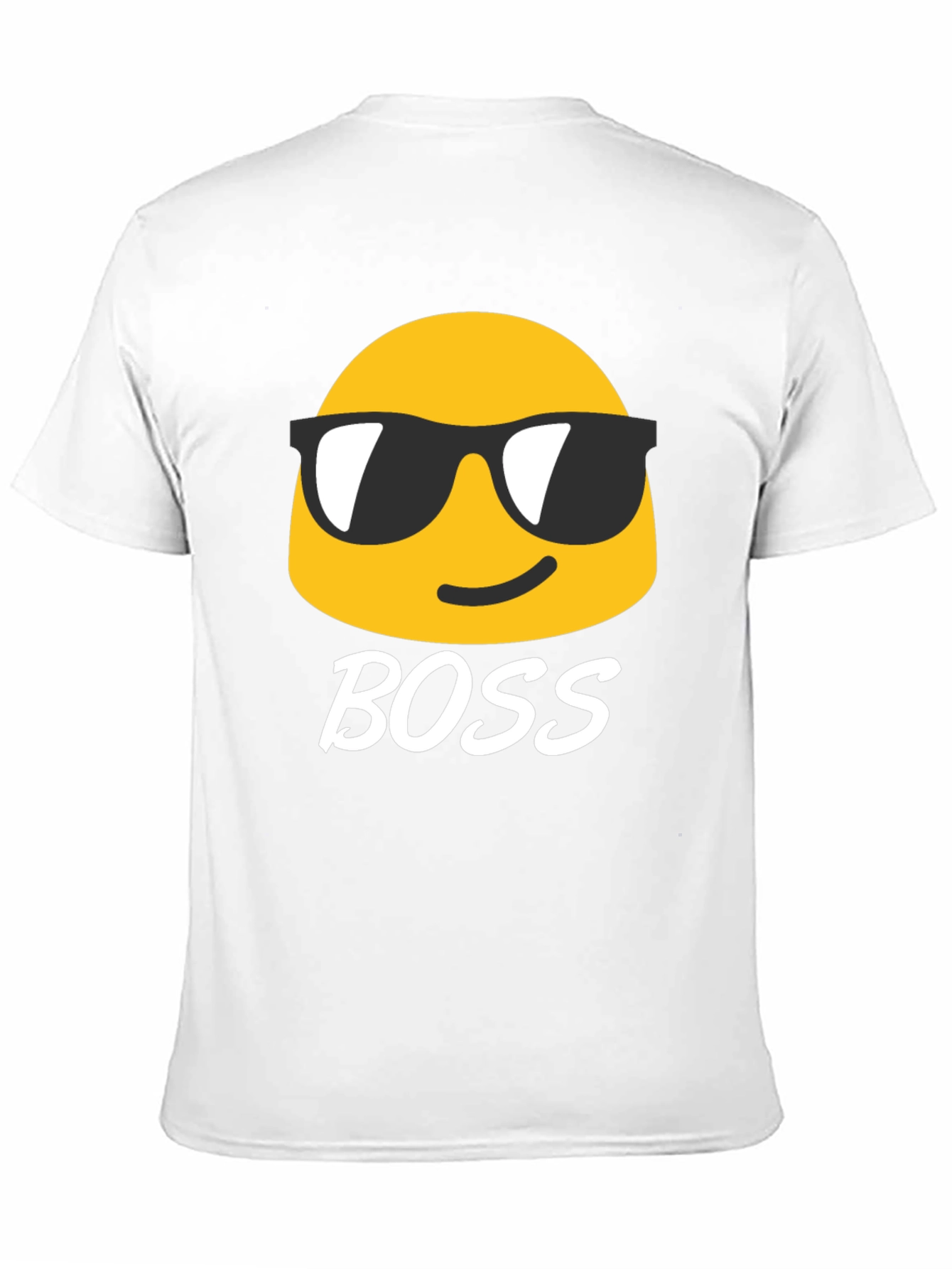 Cool Emoji Boss Black T-Shirt