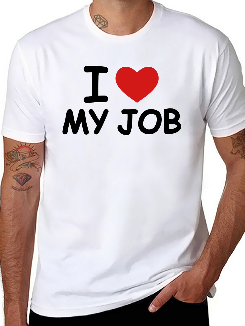 I Love My Job T-Shirt - Heart Graphic Tee