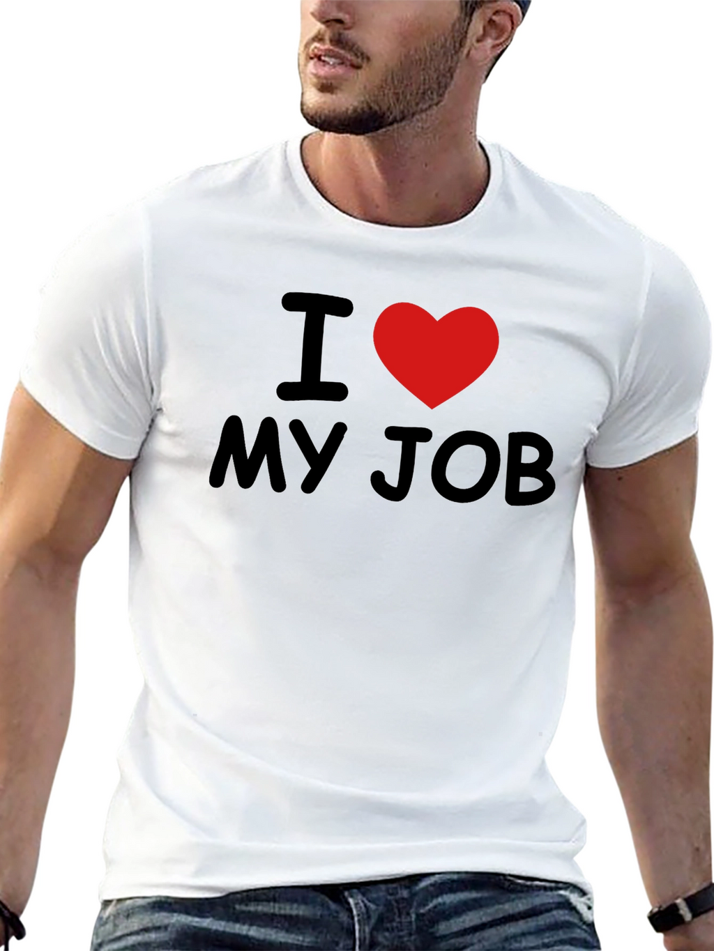 I Love My Job T-Shirt - Heart Graphic Tee