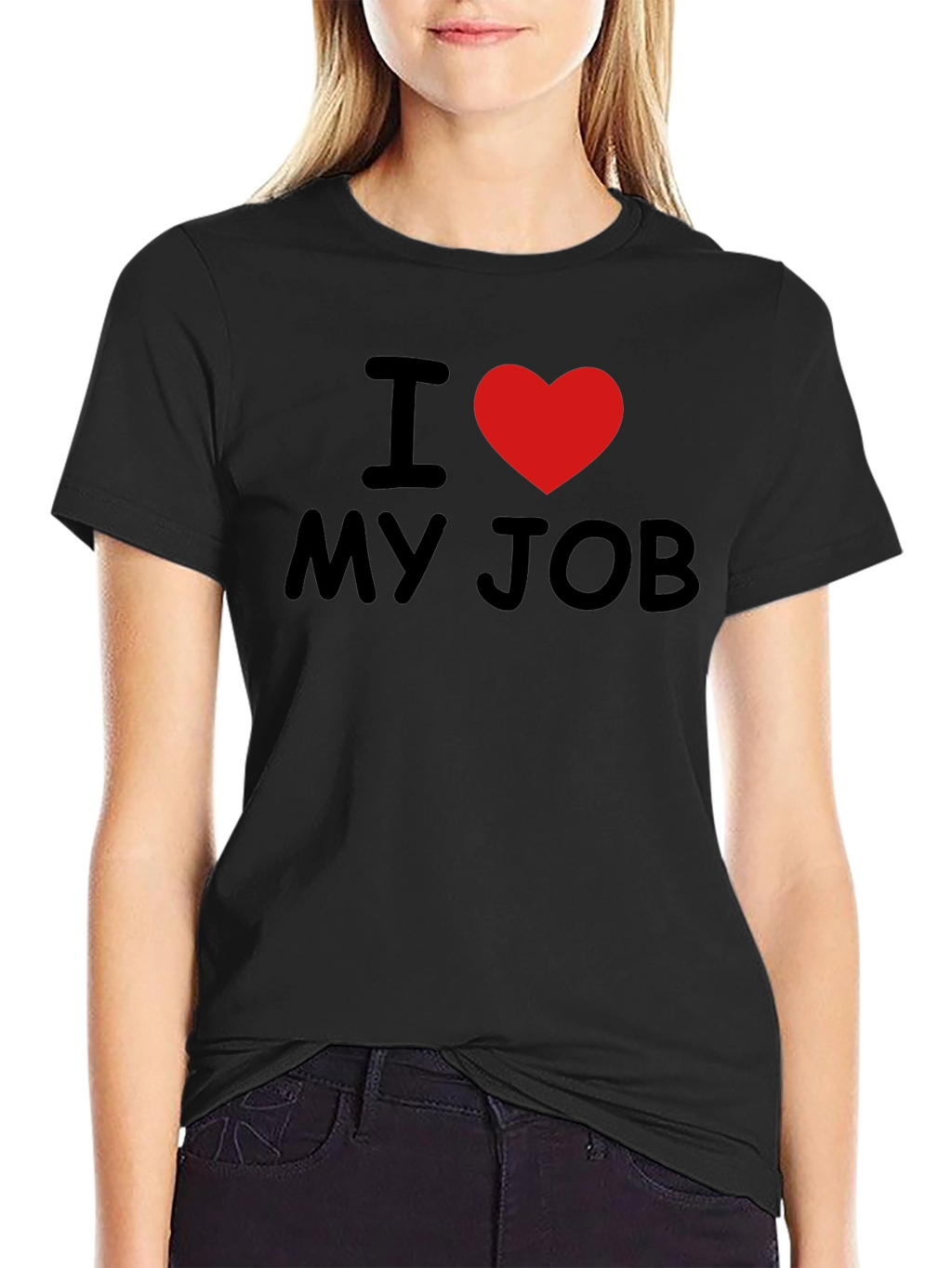 I Love My Job T-Shirt - Heart Graphic Tee