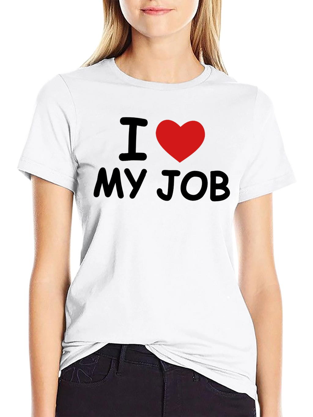 I Love My Job T-Shirt - Heart Graphic Tee
