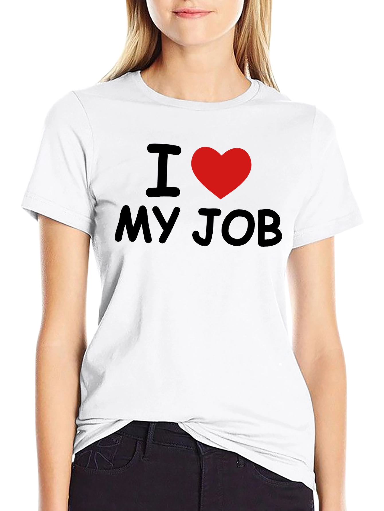 I Love My Job T-Shirt - Heart Graphic Tee