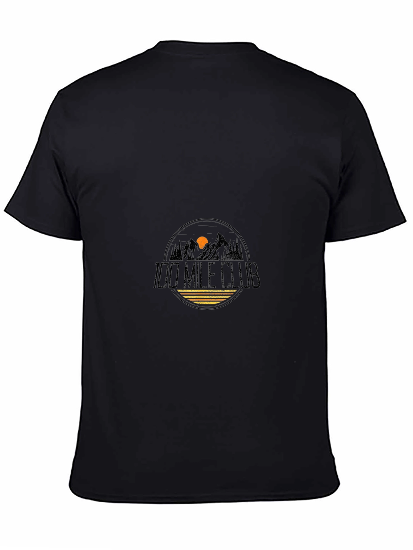 100 Mile Club Black Tee - Mountain Adventure Apparel