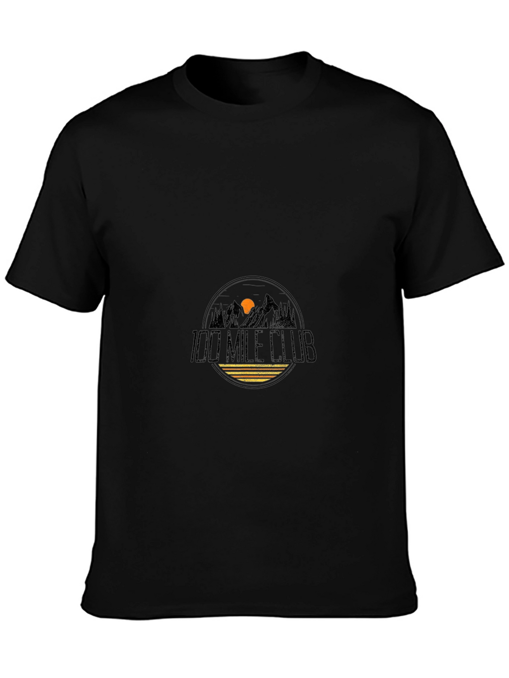 100 Mile Club Black Tee - Mountain Adventure Apparel