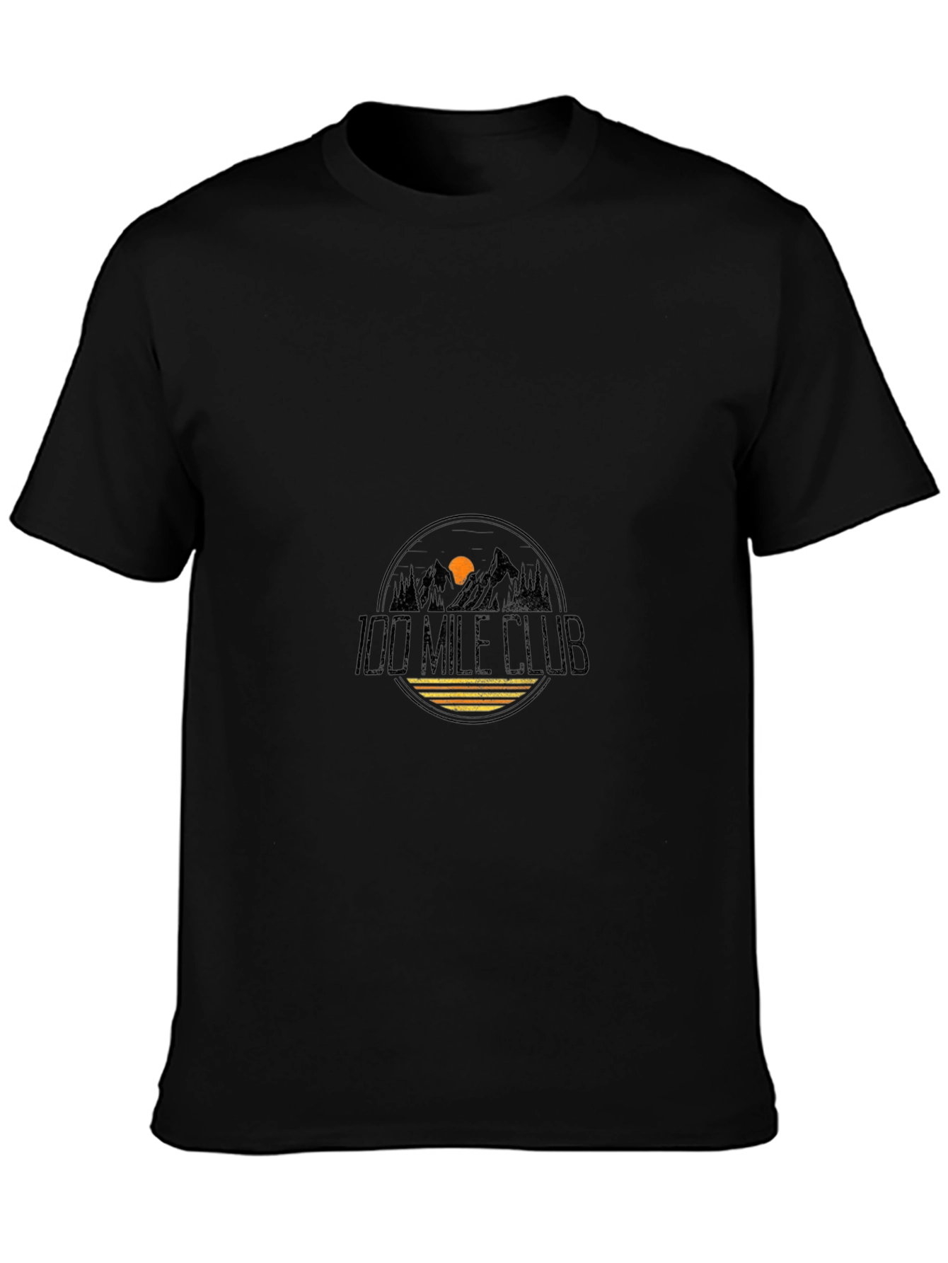 100 Mile Club Black Tee - Mountain Adventure Apparel