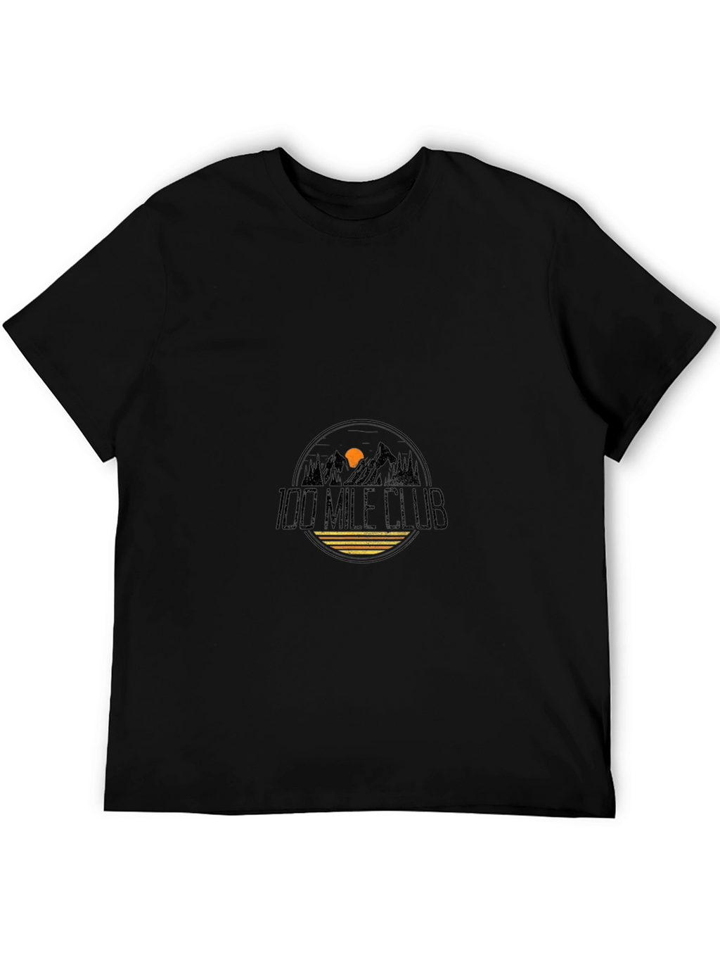 100 Mile Club Black Tee - Mountain Adventure Apparel