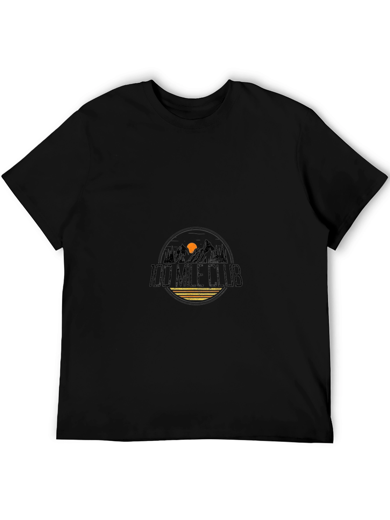100 Mile Club Black Tee - Mountain Adventure Apparel