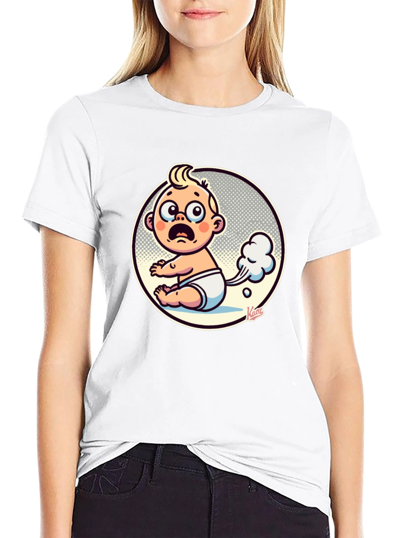 Funny Baby Fart Graphic Tee - Unisex Black T-Shirt