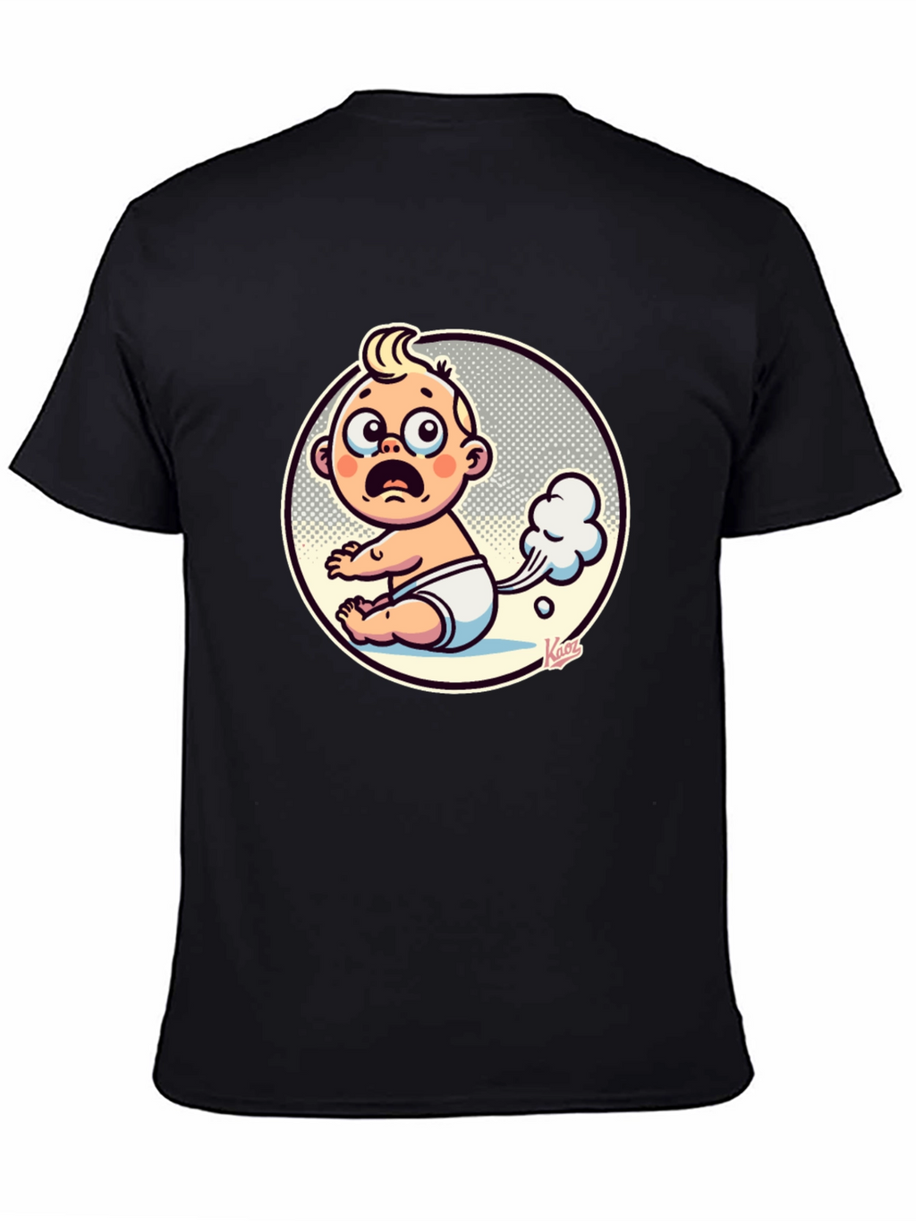 Funny Baby Fart Graphic Tee - Unisex Black T-Shirt