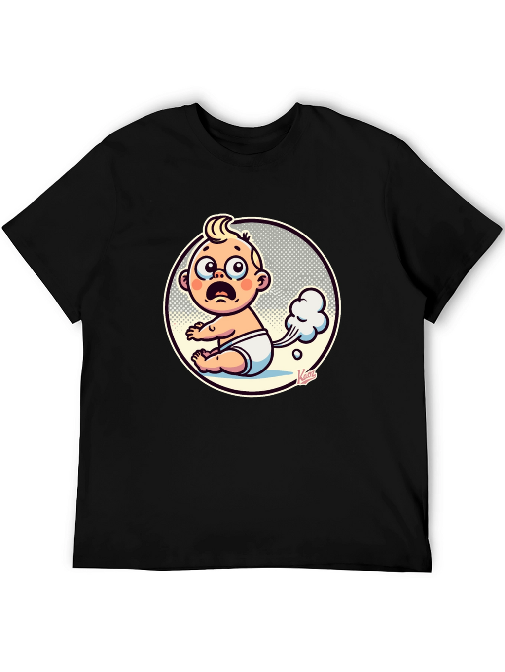 Funny Baby Fart Graphic Tee - Unisex Black T-Shirt