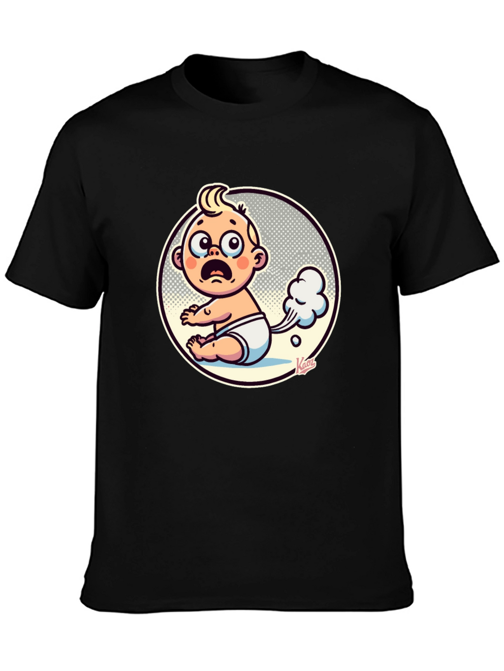 Funny Baby Fart Graphic Tee - Unisex Black T-Shirt