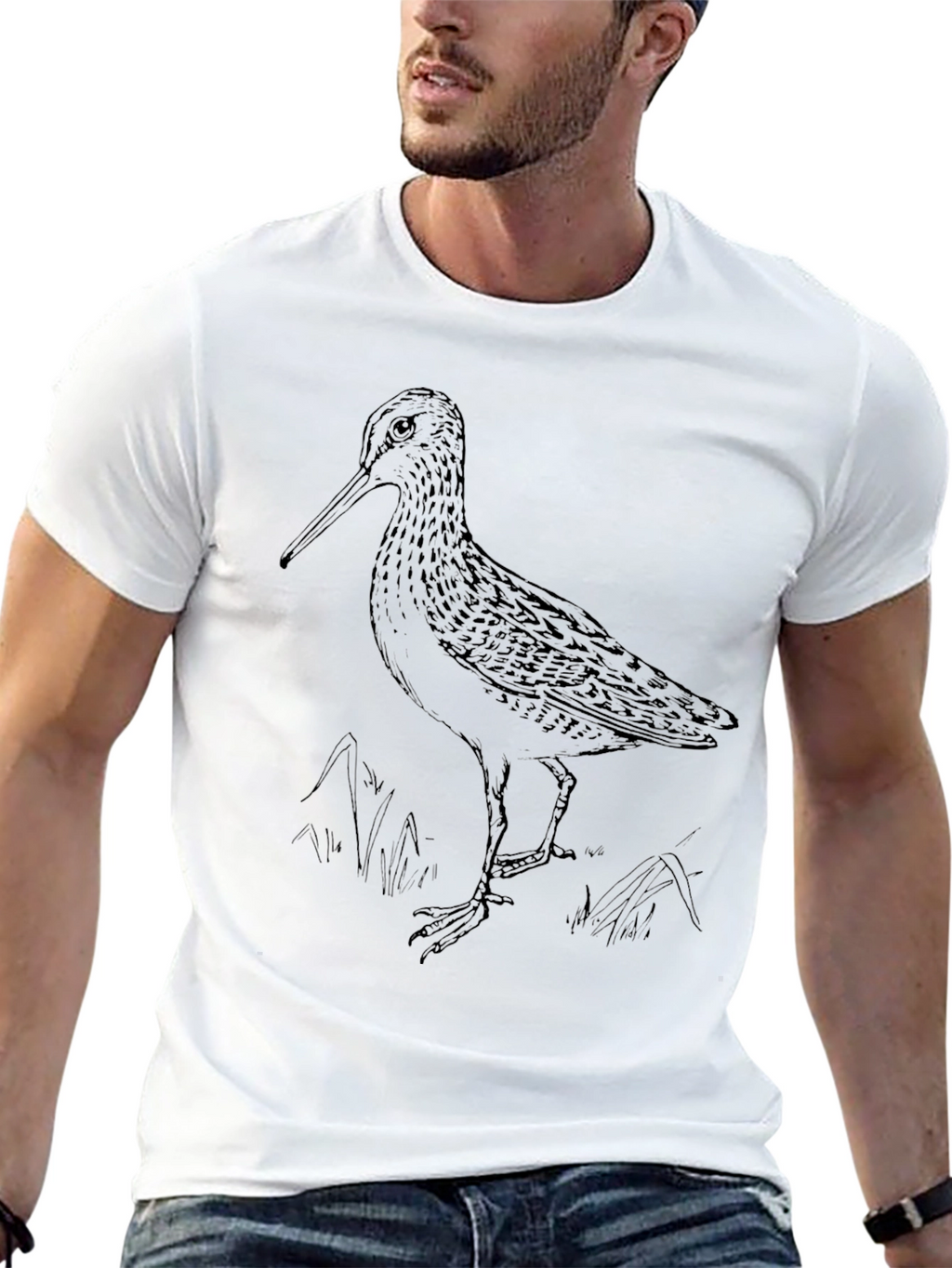 Shorebird Graphic Tee - Nature Lovers Black T-Shirt
