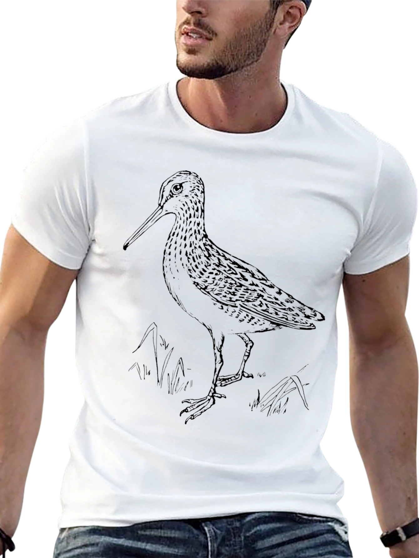 Shorebird Graphic Tee - Nature Lovers Black T-Shirt