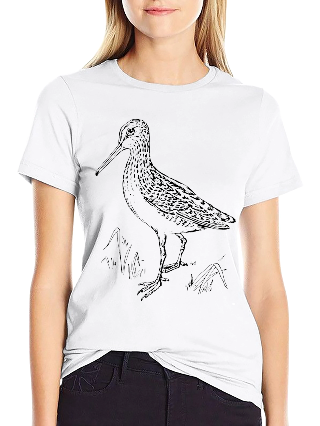 Shorebird Graphic Tee - Nature Lovers Black T-Shirt