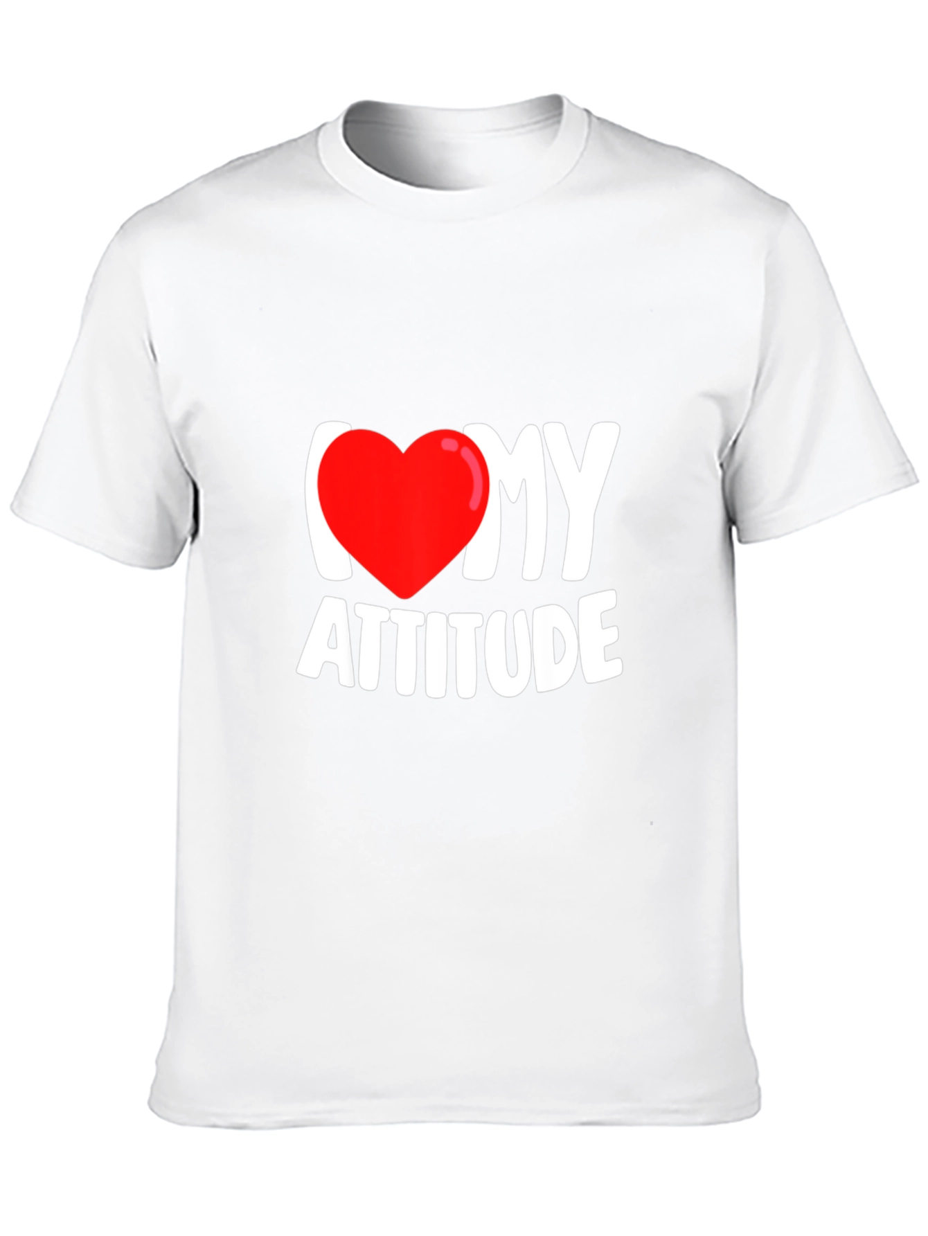 I Heart My Attitude Black Graphic Tee