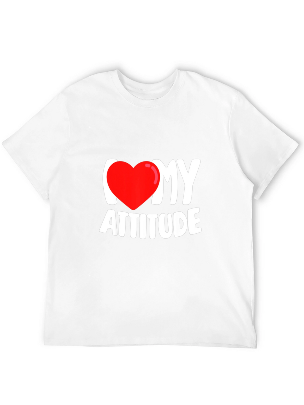 I Heart My Attitude Black Graphic Tee