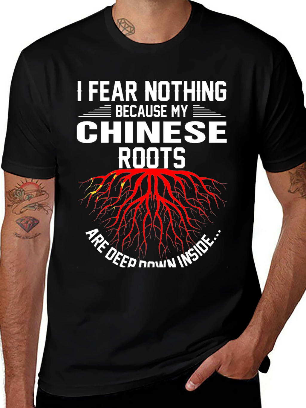 I Fear Nothing Chinese Roots Graphic Tee